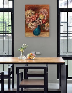 Foto 4 | Foto 4 | Cuadro Decorativo - Flores En Un Jarrón Verde (c. 1912)- Pierre-auguste Renoir - Floral - 69x92 - Fine Art Tj