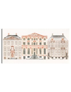 Foto 1 | Foto 1 | Cuadro Decorativo - Casas Del Canal De Amsterdam En El Herengracht- Johan Teyler - Ciudades - 64x122 - Fine Art Tj