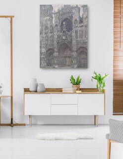 Foto 5 | Foto 5 | Cuadro Decorativo - La Catedral De Ruán. El Portal, Tiempo Gris (1892)- Claude Monet - Ciudades - 107x143 - Fine Art Tj