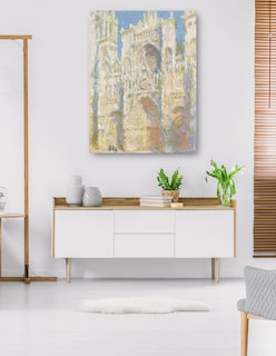 Foto 5 | Foto 5 | Cuadro Decorativo - Catedral De Rouen, Fachada Oeste, Luz Del Sol (1894)- Claude Monet - Ciudades - 77x102 - Fine Art Tj