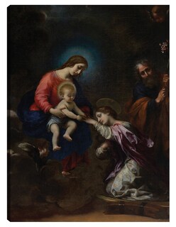 Foto 1 | Foto 1 | Cuadro Decorativo - Las Bodas Místicas De Santa Catalina De Alejandría (ca. 1656)- Carlo Dolci - Religión - 69x92 - Fine Art Tj