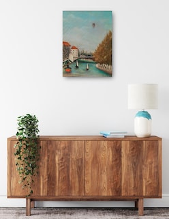 Foto 2 | Foto 2 | Cuadro Decorativo - Estudio Para La Vista Del Pont De Sèvres - Henri Rousseau - Paisaje - 28x36 - Fine Art Tj