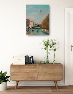 Foto 3 | Foto 3 | Cuadro Decorativo - Estudio Para La Vista Del Pont De Sèvres - Henri Rousseau - Paisaje - 28x36 - Fine Art Tj