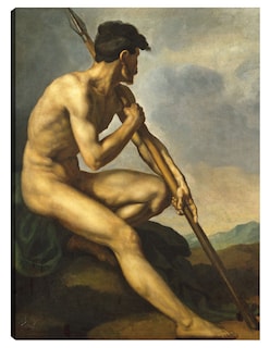 Foto 1 | Foto 1 | Cuadro Decorativo - Guerrero Desnudo Con Lanza C. 1816- Théodore Gericault - Fotografía - 69x92 -impresión En Lienzo-fine Art Tj