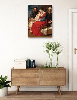 Foto 3 | Foto 3 | Cuadro Decorativo - La Sagrada Familia Con Los Santos Isabel Y Juan Bautista (1615)- Peter Paul Rubens - 46x61 - Fine Art Tj