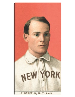 Foto 1 | Foto 1 | Cuadro Decorativo - Kid Elberfeld, New York Highlanders, Retrato De Tarjeta De Béisbol- Library Of Congress - 34x64 -fine Art Tj