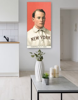Foto 5 | Foto 5 | Cuadro Decorativo - Kid Elberfeld, New York Highlanders, Retrato De Tarjeta De Béisbol- Library Of Congress - 34x64 -fine Art Tj