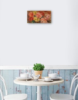 Foto 2 | Foto 2 | Cuadro Decorativo - Naturaleza Morte Aux Roses (1918)- Pierre-auguste Renoir - Floral - 54x102 -impresión En Lienzo-fine Art Tj