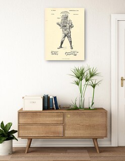 Foto 3 | Foto 3 | Cuadro Decorativo - Patente De Receptor De Béisbol, 22 De Marzo De 1904- National Archives - Frases - 46x61 - Fine Art Tj