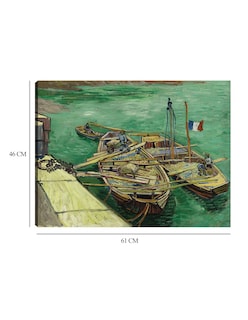 Foto 6 | Foto 6 | Cuadro Decorativo - Muelle Con Hombres Descargando Barcazas De Arena (1888)- Vincent Van Gogh - Religión - 46x61 - Fine Art Tj
