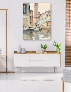 Foto 5 | Foto 5 | Cuadro Decorativo - Un Puente Y Campanario, Venecia (1902-1904)- John Singer Sargent - Ciudades - 46x61 - Fine Art Tj