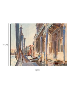 Foto 6 | Foto 6 | Cuadro Decorativo - Amarres De Góndolas En El Gran Canal (1904-1907)- John Singer Sargent - Costa - 69x92 - Fine Art Tj
