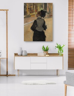 Foto 5 | Foto 5 | Cuadro Decorativo - Mujer Vista Desde Atrás (visita A Un Museo), C. 1879-1885- Edgar Degas - Fotografía - 28x36 - Fine Art Tj