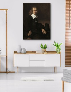 Foto 5 | Foto 5 | Cuadro Decorativo - Un Joven Sentado A Una Mesa (posiblemente Govaert Flinck) (c. 1660)- Rembrandt Van Rijn - 46x61 -fine Art Tj