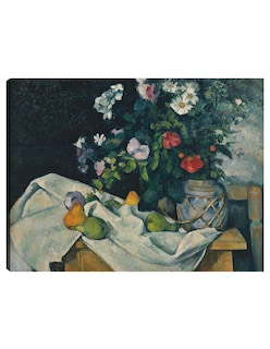 Foto 1 | Foto 1 | Cuadro Decorativo - Naturaleza Muerta Con Flores Y Frutas (entre 1888 Y 1890)- Paul Cézanne - Religión - 28x36 - Fine Art Tj