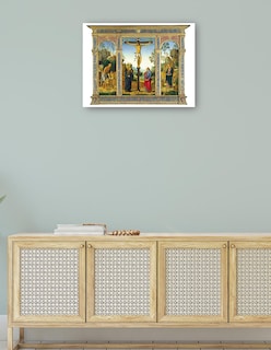Foto 4 | Foto 4 | Cuadro Decorativo - La Crucifixión Con La Virgen, San Juan, - Pietro Perugino - 69x92 - Impresión En Lienzo - Fine Art Tj