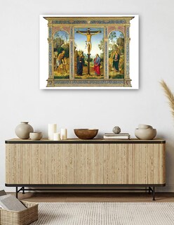 Foto 5 | Foto 5 | Cuadro Decorativo - La Crucifixión Con La Virgen, San Juan, - Pietro Perugino - 69x92 - Impresión En Lienzo - Fine Art Tj