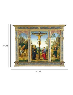 Foto 6 | Foto 6 | Cuadro Decorativo - La Crucifixión Con La Virgen, San Juan, - Pietro Perugino - 69x92 - Impresión En Lienzo - Fine Art Tj