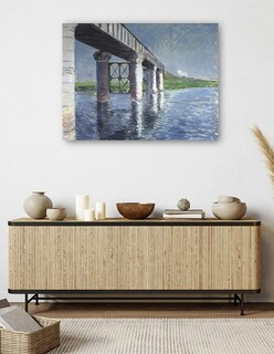 Foto 5 | Foto 5 | Cuadro Decorativo - El Sena Y El Puente Del Ferrocarril En Argenteuil - Gustave Caillebotte - 46x61 - Fine Art Tj