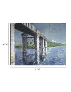 Foto 6 | Foto 6 | Cuadro Decorativo - El Sena Y El Puente Del Ferrocarril En Argenteuil - Gustave Caillebotte - 46x61 - Fine Art Tj