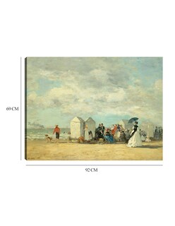 Foto 6 | Foto 6 | Cuadro Decorativo - Escena De Playa 1862- Eugène Boudin - Costa - 69x92 - Impresión En Lienzo - Fine Art Tj