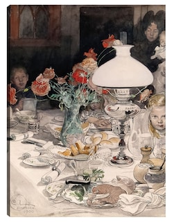 Foto 1 | Foto 1 | Cuadro Decorativo - Alrededor De La Lámpara Del Atardecer (1900)- Carl Larsson - Fotografía - 46x61 - Fine Art Tj