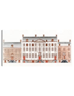 Foto 1 | Foto 1 | Cuadro Decorativo - Casas Del Canal De Amsterdam En El Herengracht 471-477- Johan Teyler - Ciudades - 72x138 - Fine Art Tj