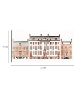 Foto 6 | Foto 6 | Cuadro Decorativo - Casas Del Canal De Amsterdam En El Herengracht 471-477- Johan Teyler - Ciudades - 72x138 - Fine Art Tj