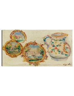Foto 1 | Foto 1 | Cuadro Decorativo - Faïences Décorées (hacia 1916)- Pierre-auguste Renoir - Abstracto - 46x89 - Impresión En Lienzo-fine Art Tj