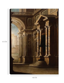 Foto 6 | Foto 6 | Cuadro Decorativo - Vista Del Interior De Un Edificio.- Leonardo Coccorante - Ciudades - 46x61 - Impresión En Lienzo-fine Art Tj