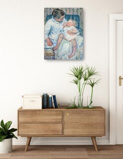 Foto 3 | Foto 3 | Cuadro Decorativo - Madre A Punto De Lavar A Su Hijo Somnoliento- Mary Cassatt - Fotografía - 69x92 - Fine Art Tj