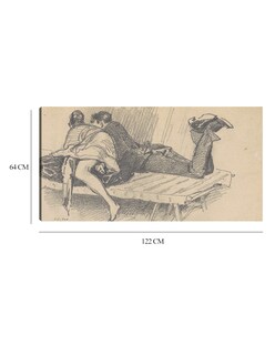 Foto 6 | Foto 6 | Cuadro Decorativo - Pareja En Un Catre (c. 1874-1877)- John Singer Sargent - Fotografía - 64x122-impresión En Lienzo-fine Art Tj