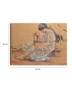 Foto 6 | Foto 6 | Cuadro Decorativo - Femme Au Collier (étude Pour L',offrande Au Jardin) (1917)- Henri Lebasque - 46x61 - Fine Art Tj