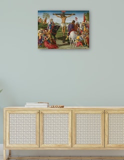 Foto 4 | Foto 4 | Cuadro Decorativo - La Crucifixión, Probablemente 1491- Benvenuto Di Giovanni - Religión - 69x92-impresión En Lienzo-fine Art Tj