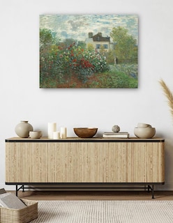 Foto 5 | Foto 5 | Cuadro Decorativo - El Jardín Del Artista En Argenteuil (rincón Del Jardín De Las Dalias)- Claude Monet - 28x36 - Fine Art Tj