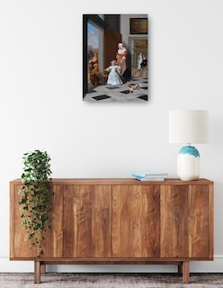 Foto 2 | Foto 2 | Cuadro Decorativo - Una Enfermera Y Un Niño En Un Vestíbulo Elegante- Jacob Ochtervelt - Fotografía - 69x92 - Fine Art Tj