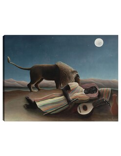 Foto 1 | Foto 1 | Cuadro Decorativo - La Gitana Dormida (la Bohémienne Endormie) (1897)- Henri Rousseau - Paisaje - 69x92 - Fine Art Tj
