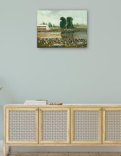 Foto 4 | Foto 4 | Cuadro Decorativo - Escena De Remo: Multitudes Observando - E. Levy - 69x92 - Impresión En Lienzo - Fine Art Tj