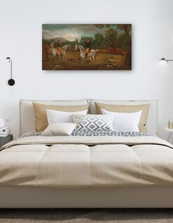 Foto 5 | Foto 5 | Cuadro Decorativo - El Inicio De La Caza, C. 1800- American 19th Century - Fotografía - 54x102 - Impresión En Lienzo-fine Art Tj