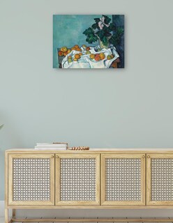 Foto 4 | Foto 4 | Cuadro Decorativo - Naturaleza Muerta Con Manzanas Y Un Tiesto De Prímulas- Paul Cezanne - Religión - 77x102 - Fine Art Tj