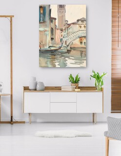 Foto 5 | Foto 5 | Cuadro Decorativo - Un Puente Y Campanario, Venecia (1902-1904)- John Singer Sargent - Abstracto - 28x36 - Fine Art Tj