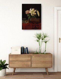 Foto 3 | Foto 3 | Cuadro Decorativo - Naturaleza Muerta Sobre La Mesa De Trabajo De Una Dama (1868)- Ferdinand Von Wright - 69x92 - Fine Art Tj
