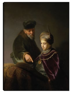 Foto 1 | Foto 1 | Cuadro Decorativo - Un Joven Erudito Y Su Tutor (alrededor De 1629-1630)- Rembrandt Van Rijn - Fotografía - 28x36 - Fine Art Tj