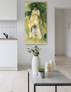 Foto 5 | Foto 5 | Cuadro Decorativo - Mujer De Pie Junto A Un Árbol- Pierre-auguste Renoir - Fotografía - 34x64 - Impresión En Lienzo -fine Art Tj