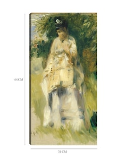Foto 6 | Foto 6 | Cuadro Decorativo - Mujer De Pie Junto A Un Árbol- Pierre-auguste Renoir - Fotografía - 34x64 - Impresión En Lienzo -fine Art Tj