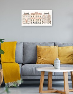 Foto 4 | Foto 4 | Cuadro Decorativo - Casas Del Canal De Amsterdam En El Herengracht- Johan Teyler - Ciudades - 46x89 - Fine Art Tj