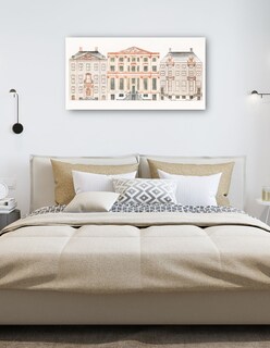 Foto 5 | Foto 5 | Cuadro Decorativo - Casas Del Canal De Amsterdam En El Herengracht- Johan Teyler - Ciudades - 46x89 - Fine Art Tj