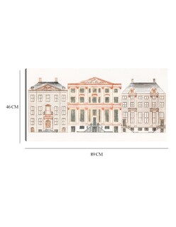 Foto 6 | Foto 6 | Cuadro Decorativo - Casas Del Canal De Amsterdam En El Herengracht- Johan Teyler - Ciudades - 46x89 - Fine Art Tj