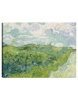 Foto 1 | Foto 1 | Cuadro Decorativo - Campos De Trigo Verdes, Auvers (1890)- Vincent Van Gogh - Paisaje - 107x143 -impresión En Lienzo-fine Art Tj