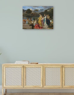 Foto 4 | Foto 4 | Cuadro Decorativo - El Hallazgo De Moisés C. 1655/1660- Sébastien Bourdon - Religión - 46x61 - Impresión En Lienzo - Fine Art Tj